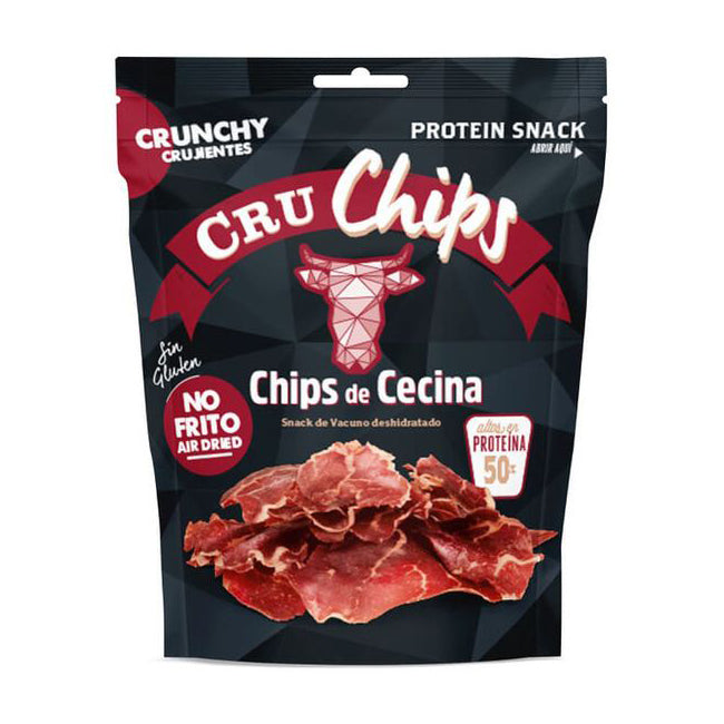 西班牙 CRU CHIPS DE CECINA【高蛋白零食】風乾牛肉脆片